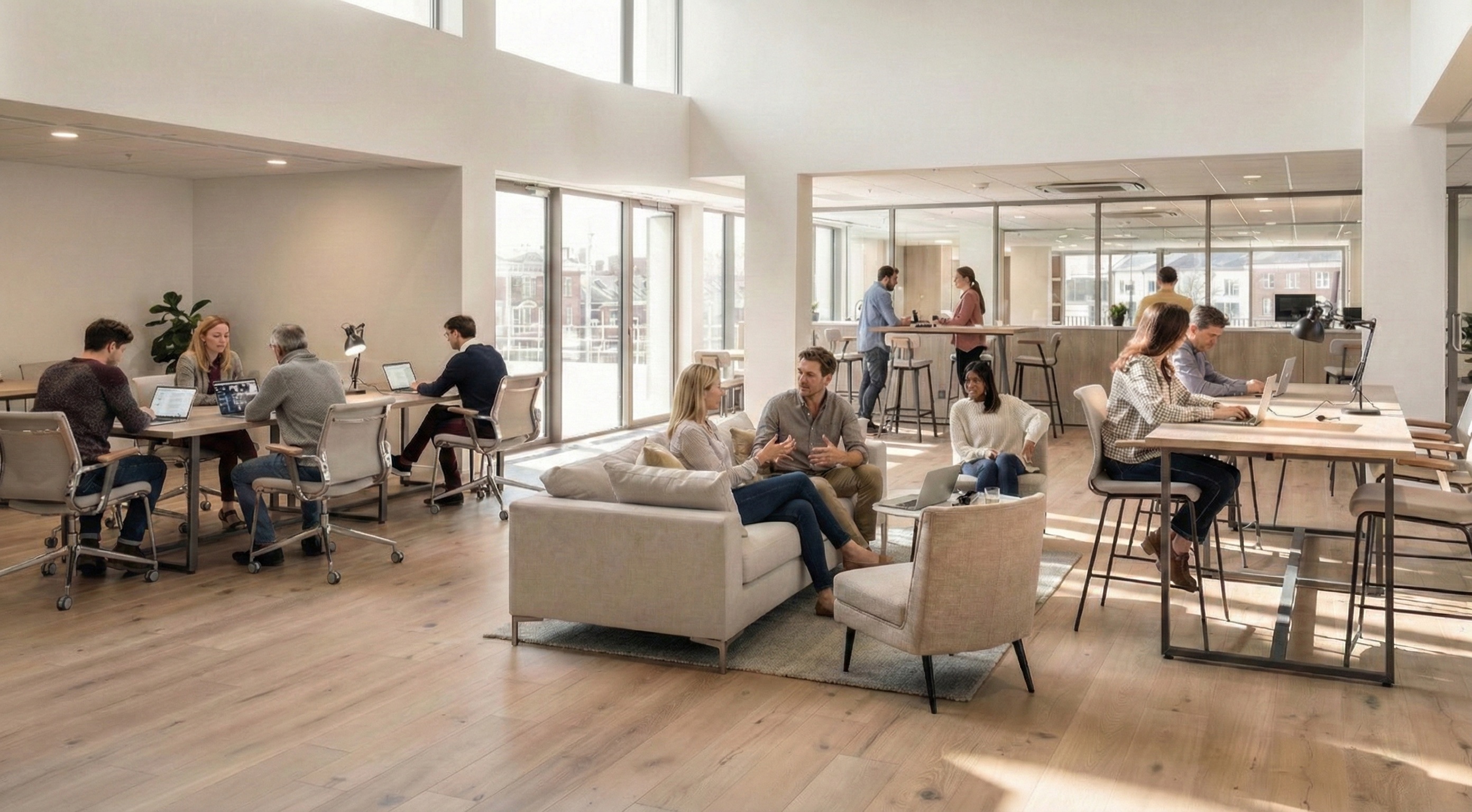 Modern office workspace